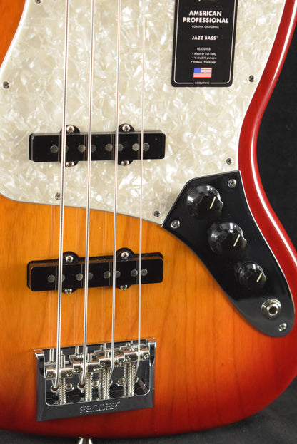 Fender American Professional Jazz Bass Aged Cherry Burst Maple Fingerboard