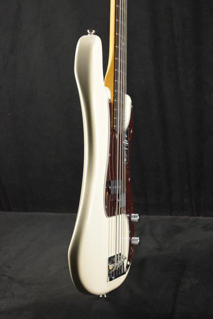 Fender American Professional II Precision Bass V Rosewood Fingerboard Olympic White