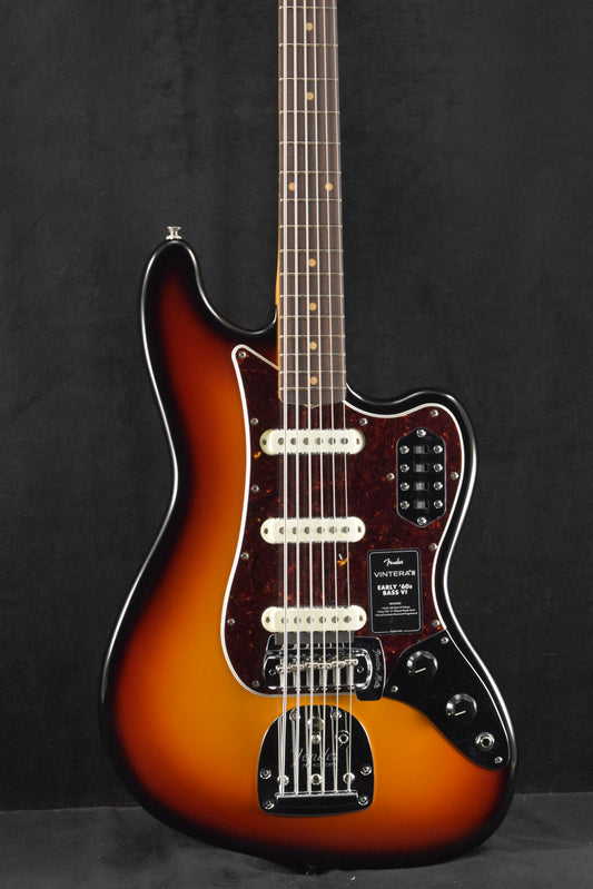 Fender Vintera III Early '60s Bass VI 3-Color Sunburst Rosewood Fingerboard