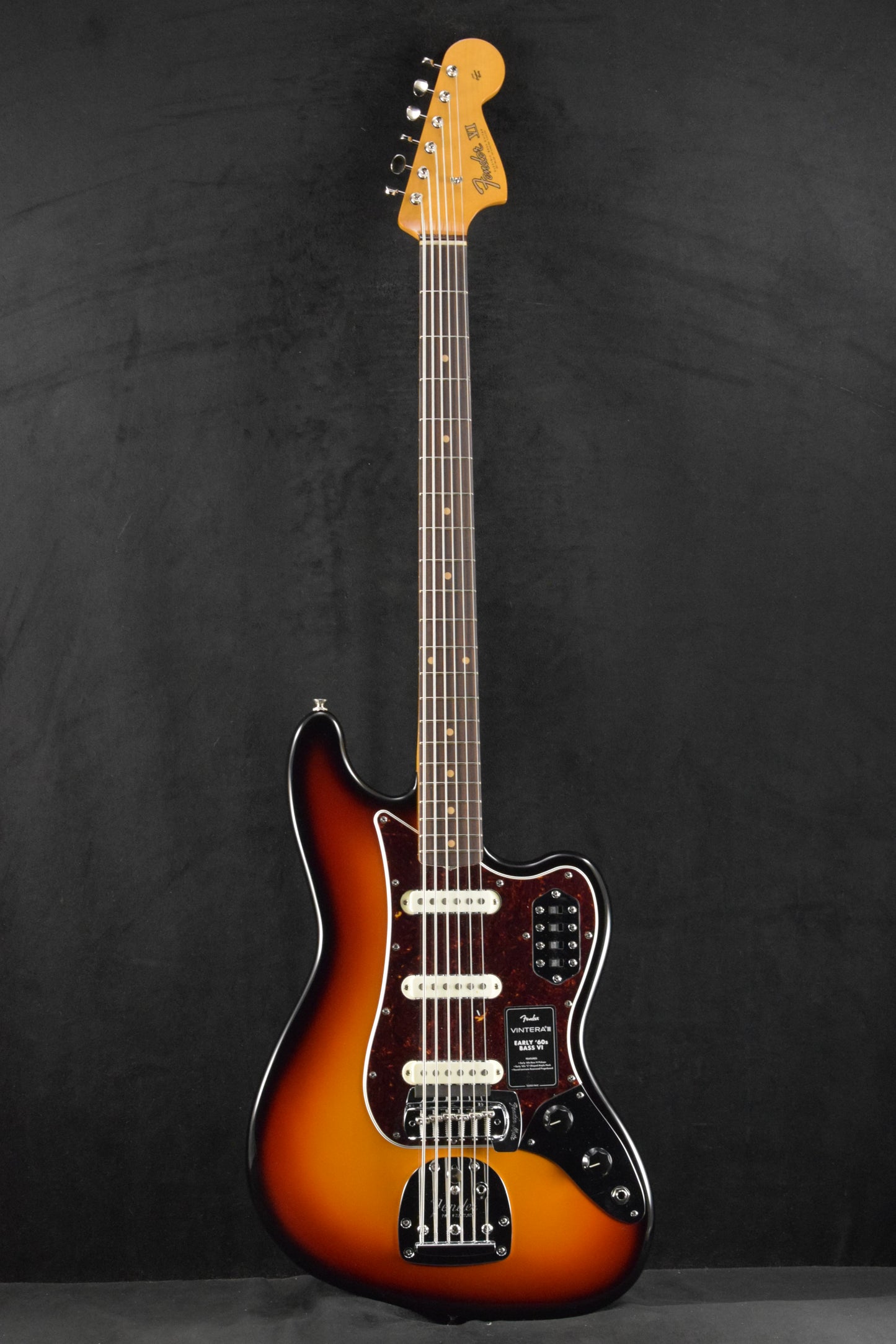 Fender Vintera III Early '60s Bass VI 3-Color Sunburst Rosewood Fingerboard