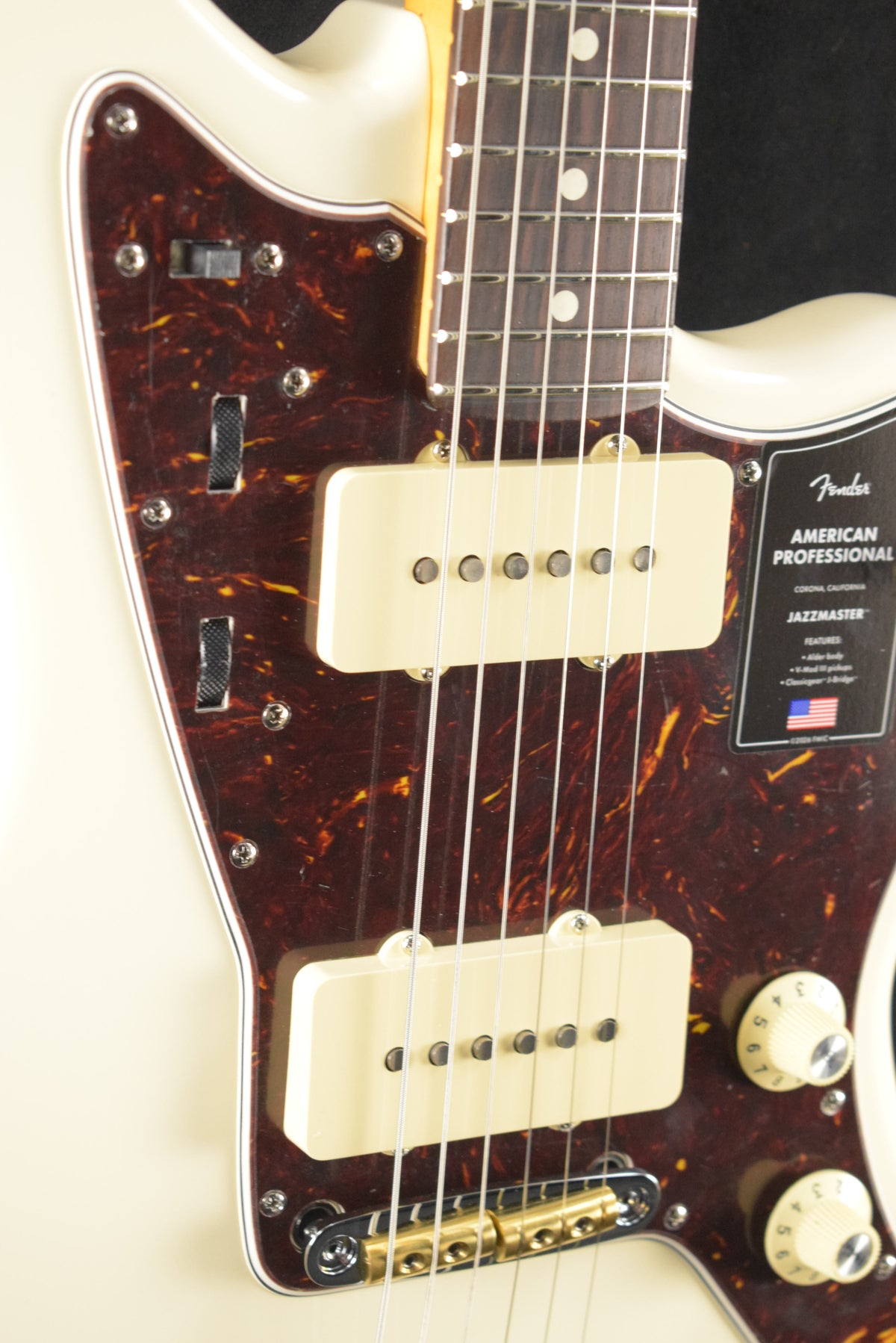 Fender American Professional Jazzmaster Olympic White Rosewood Fingerboard