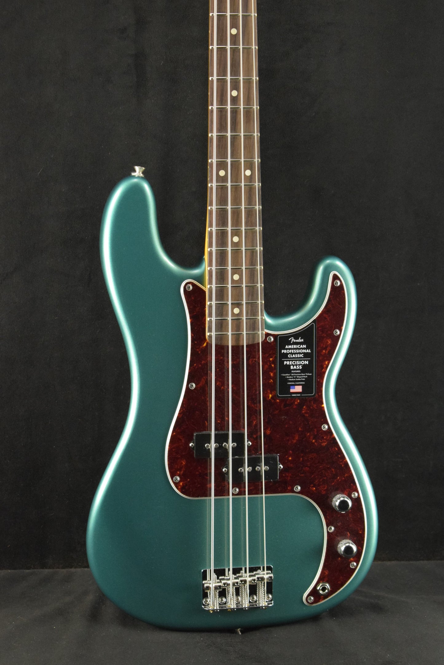 Fender American Professional Classic Precision Bass Rosewood Fingerboard Faded Sherwood Green Metallic