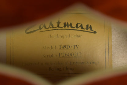 Eastman T49D/TV Dual Pickup Archtop Classic Truetone Vintage Gloss