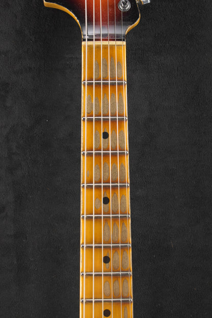 Fender 1969 Stratocaster Heavy Relic Aged Target 3-Color Sunburst with Matching Headcap