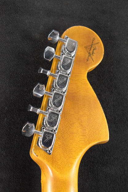 Fender 1969 Stratocaster Heavy Relic Aged Target 3-Color Sunburst with Matching Headcap