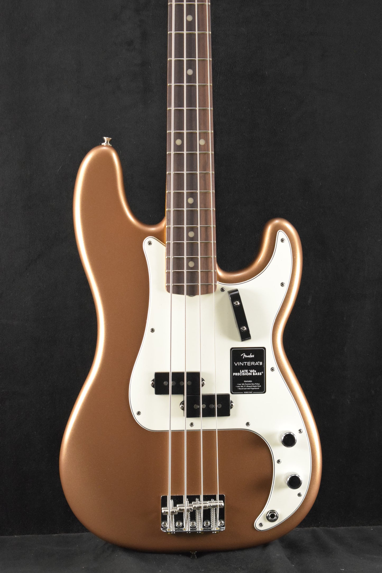 Fender Vintera III Late '60s Precision Bass Firemist Gold Rosewood Fingerboard