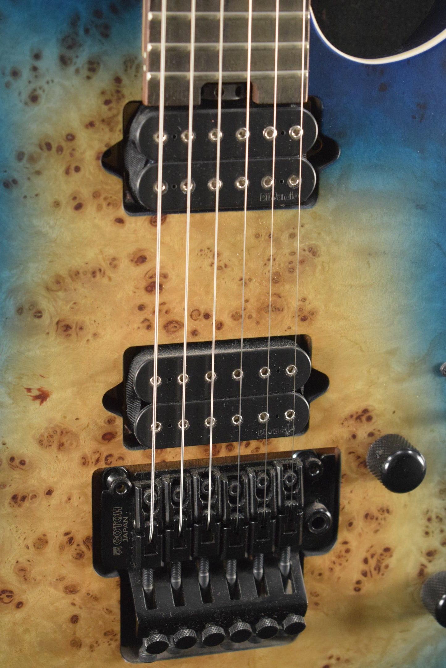 Jackson MJ Series Dinky DKRP Transparent Blue Made in Japan