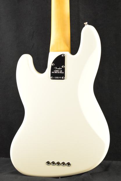 Fender American Professional Jazz Bass V Olympic White Rosewood Fingerboard