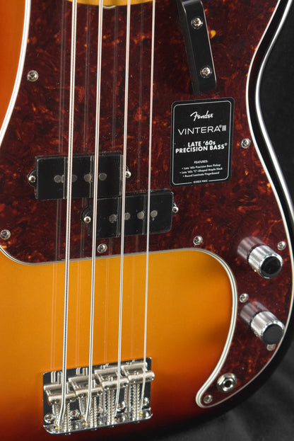 Fender Vintera III Late '60s Precision Bass 3-Color Sunburst Maple Fingerboard