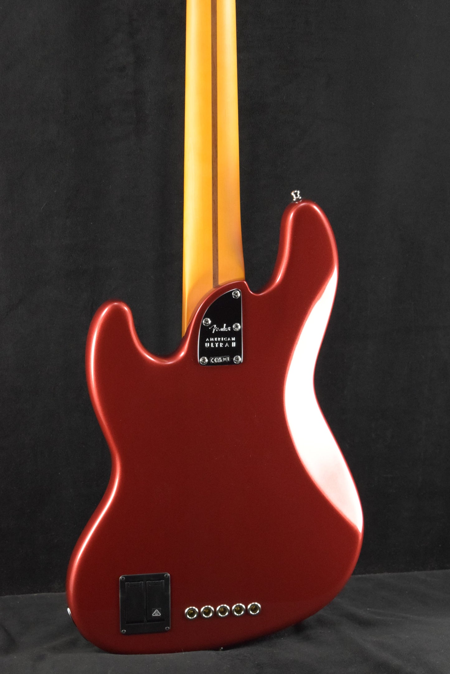 Fender American Ultra II Jazz Bass V Maple Fingerboard Sinister Red