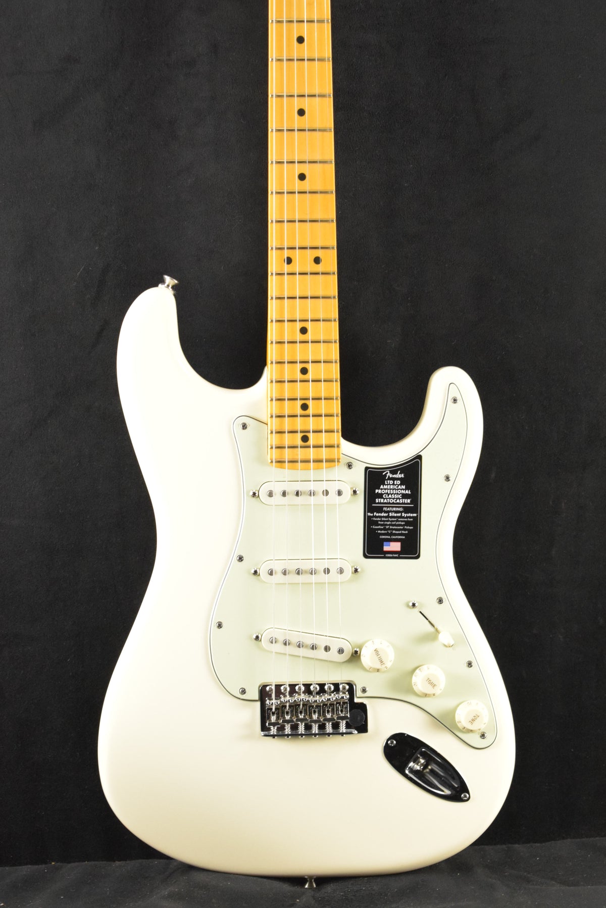 Fender Limited Edition American Professional Classic Stratocaster featuring the Fender Silent System Olympic White