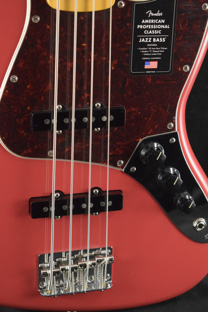 Fender American Professional Classic Jazz Bass Faded Dakota Red Maple Fingerboard