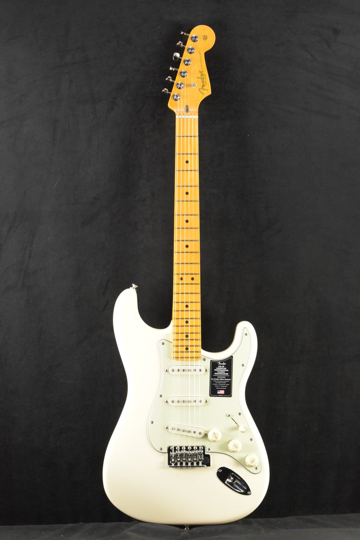 Fender Limited Edition American Professional Classic Stratocaster featuring the Fender Silent System Olympic White