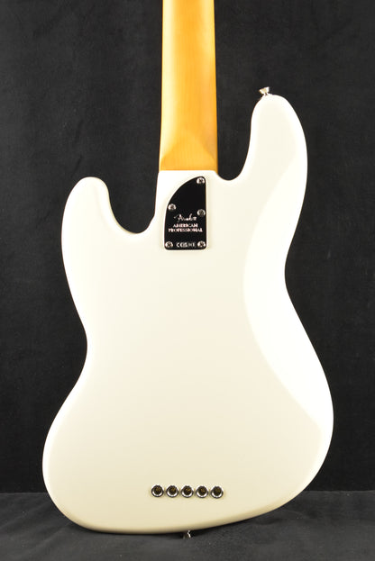 Fender American Professional Jazz Bass V Olympic White Rosewood Fingerboard