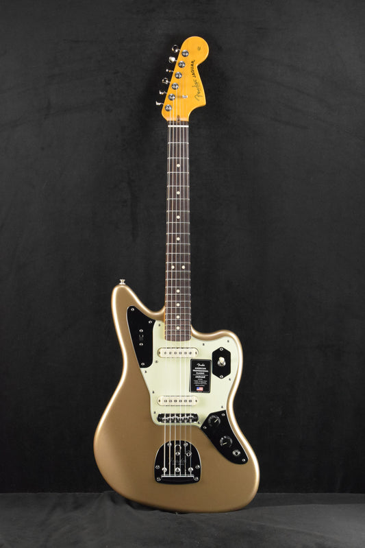 Fender American Professional Classic Jaguar Rosewood Fingerboard Faded Firemist Gold
