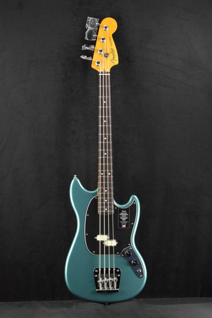 Fender American Professional Classic Mustang Bass Faded Sherwood Green Metallic Rosewood Fingerboard