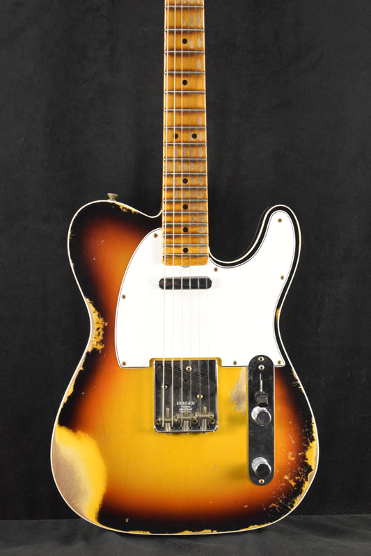 Fender Custom Shop '65 Tele Custom Heavy Relic - Faded 3 Color Sunburst