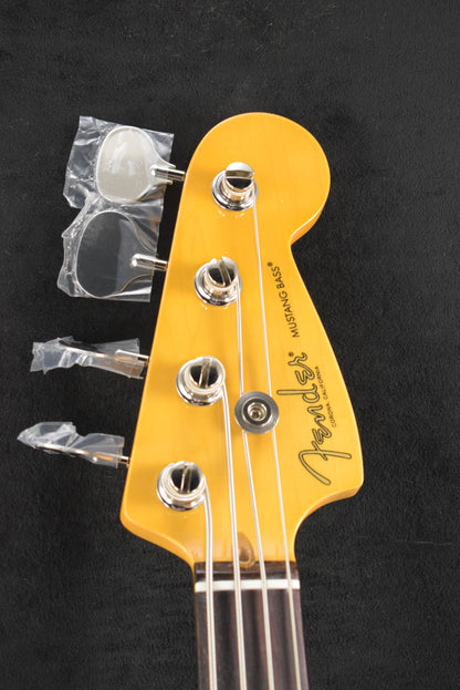 Fender American Professional Classic Mustang Bass Faded Sherwood Green Metallic Rosewood Fingerboard