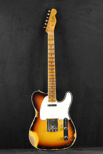 Fender Custom Shop '65 Tele Custom Heavy Relic - Faded 3 Color Sunburst