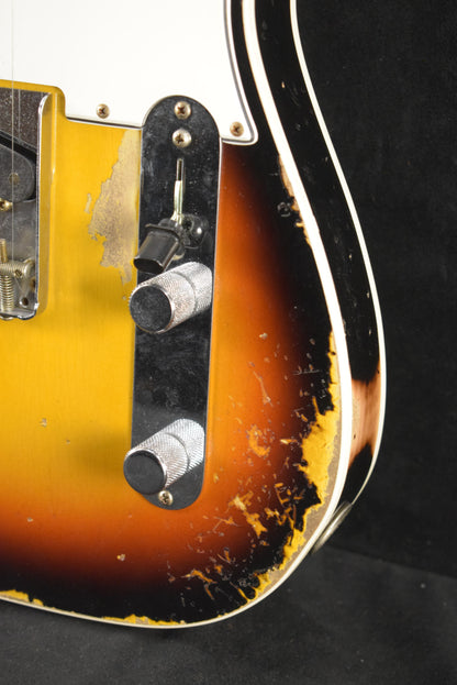 Fender Custom Shop '65 Tele Custom Heavy Relic - Faded 3 Color Sunburst