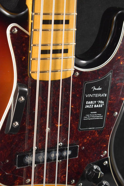 Fender Vintera III Early '70s Jazz Bass 3-Color Sunburst Maple Fingerboard