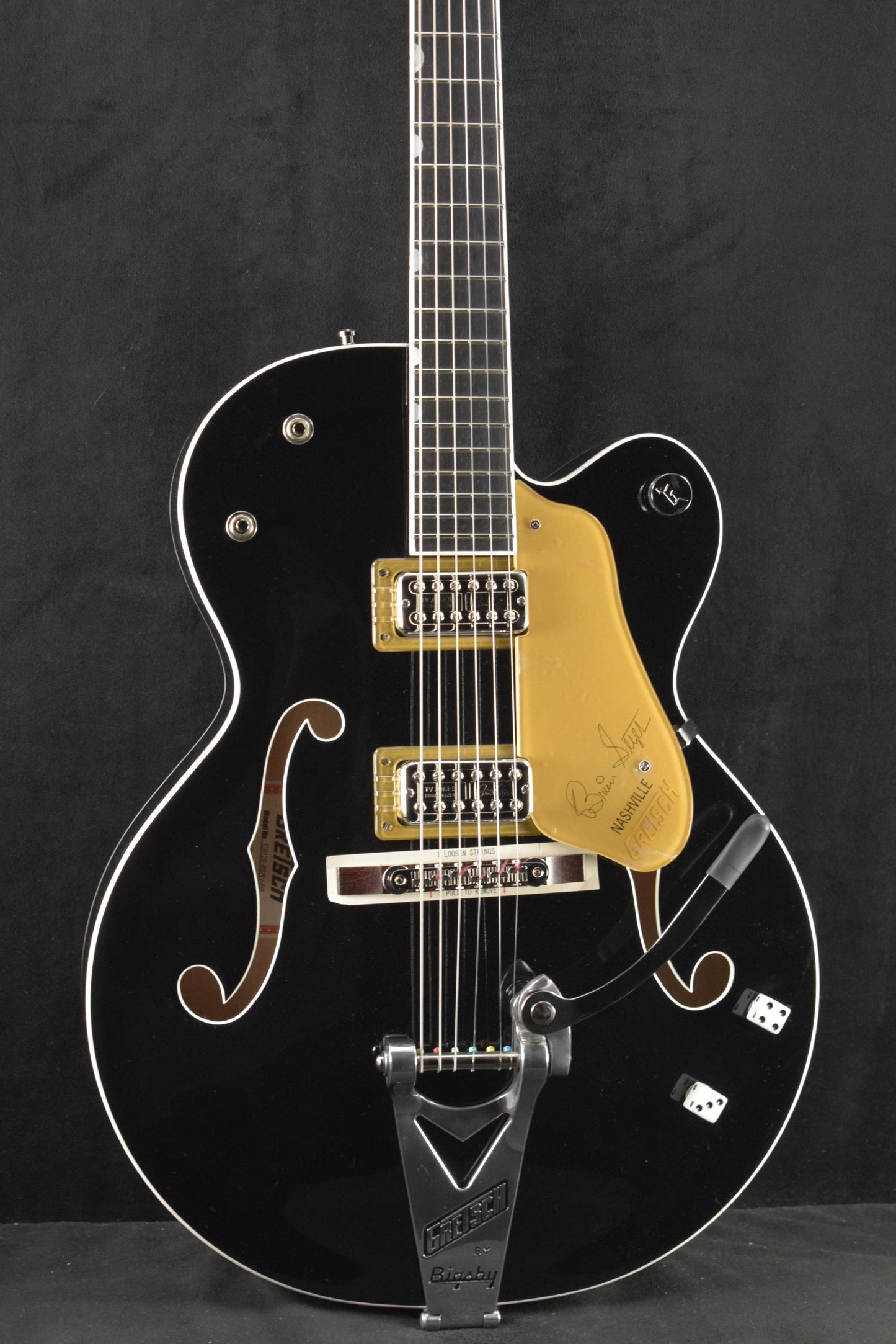 Gretsch G6120T-BSNSH Brian Setzer Signature Nashville Hollow Body with Bigsby Black Lacquer