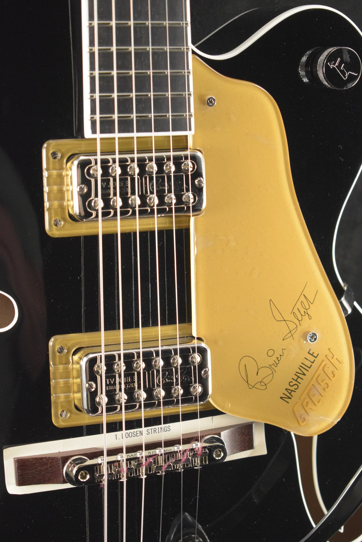 Gretsch G6120T-BSNSH Brian Setzer Signature Nashville Hollow Body with Bigsby Black Lacquer