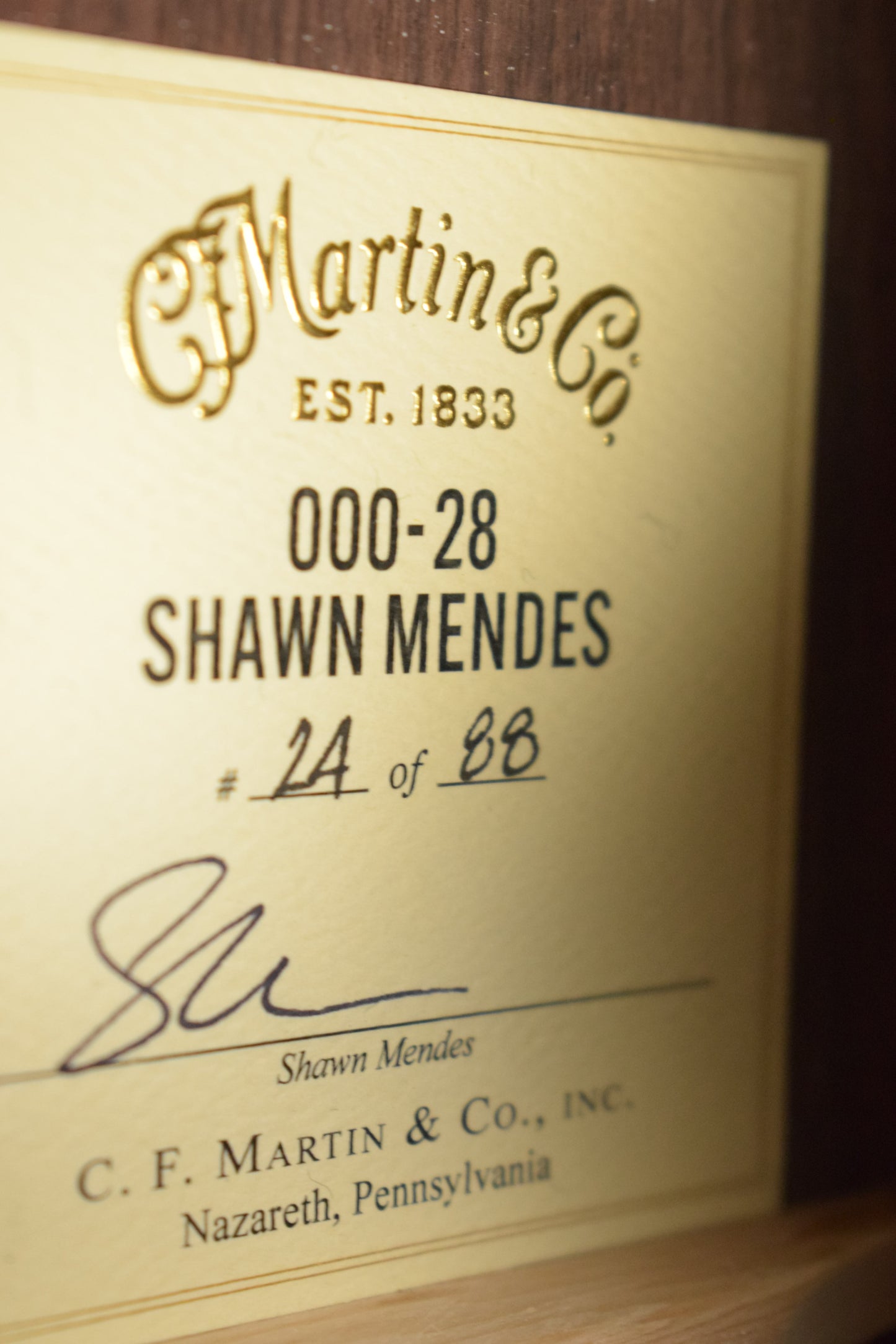Martin 000-28 Shawn Mendes #24 of 88