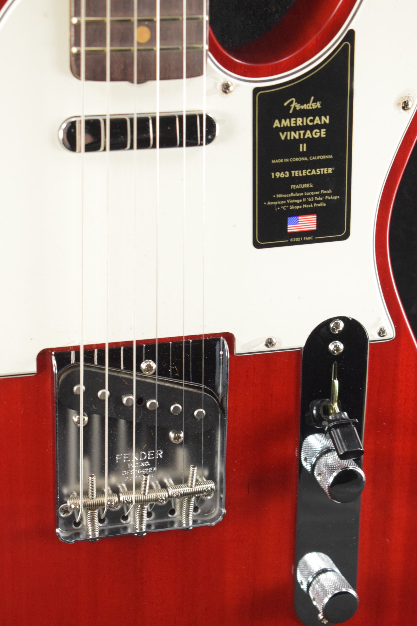 Fender American Vintage II 1963 Telecaster Crimson Red Transparent Rosewood Fingerboard