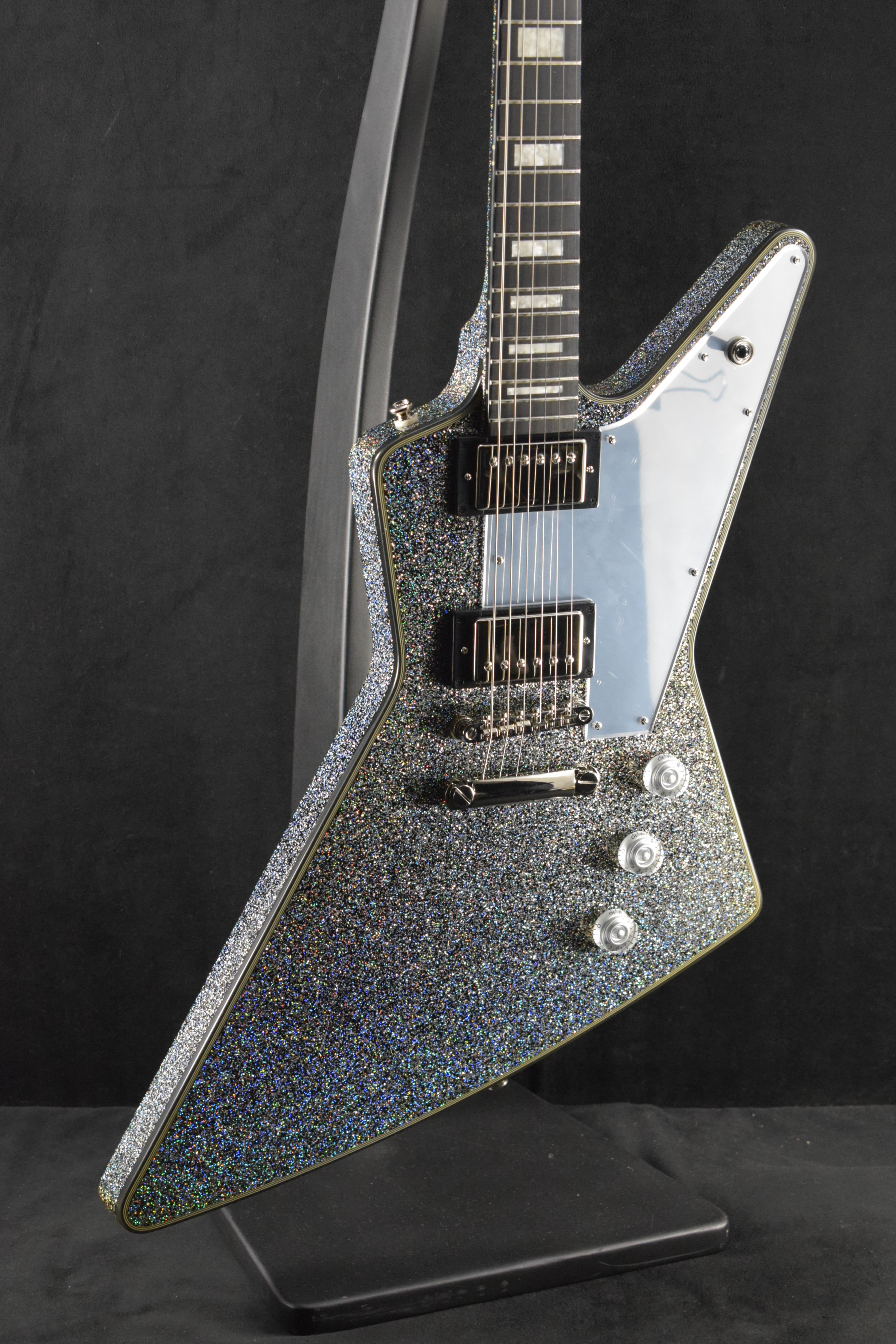 Epiphone Lzzy Hale Explorer Custom Black Diamond Holographic
