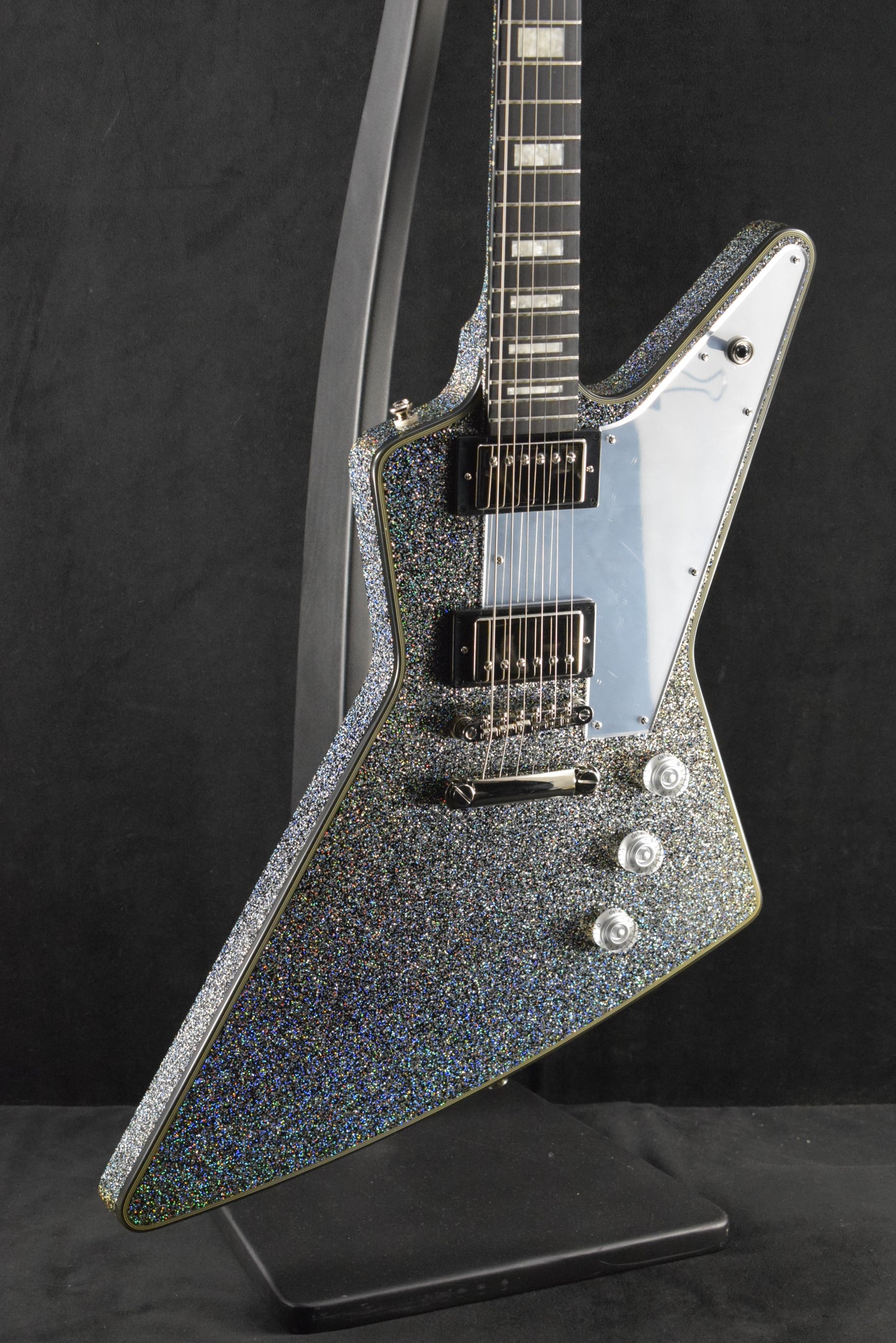 Epiphone Lzzy Hale Explorer Custom Black Diamond Holographic Sparkle