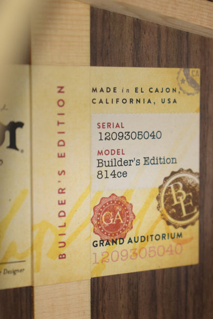 Taylor Builder's Edition 814ce Natural