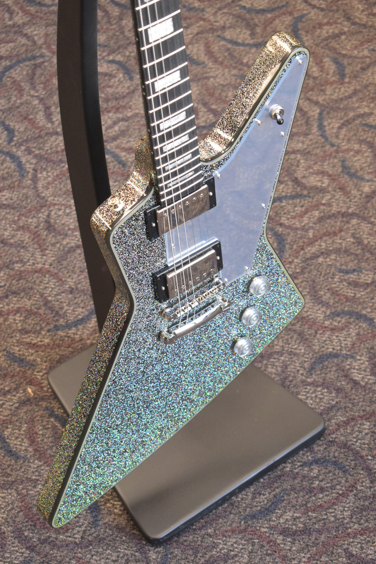 Epiphone Lzzy Hale Explorer Custom Black Diamond Holographic Sparkle