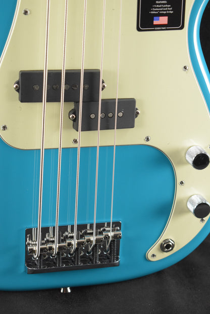 Fender American Professional II Precision Bass V Miami Blue Maple Fingerboard