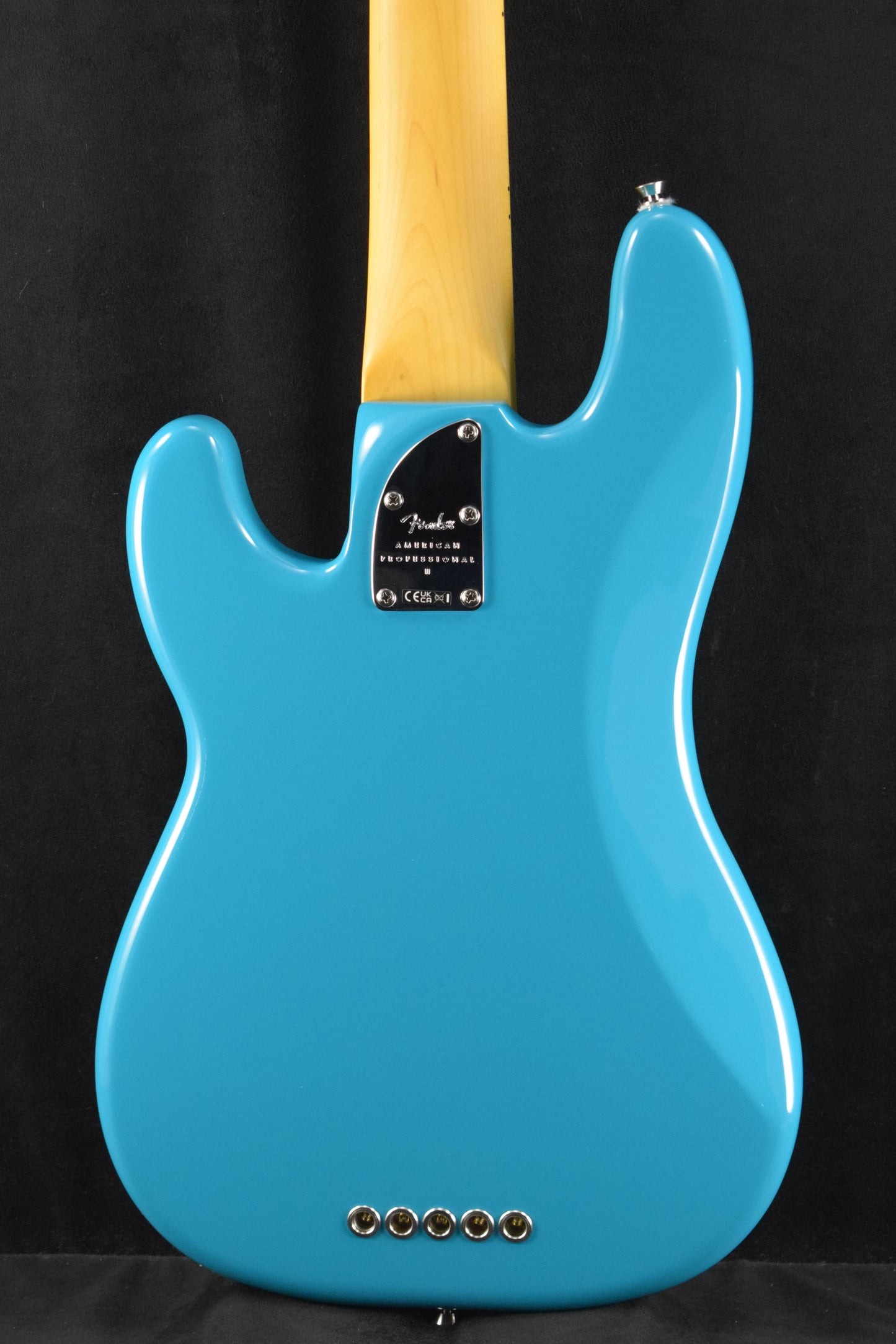 Fender American Professional II Precision Bass V Miami Blue Maple Fingerboard