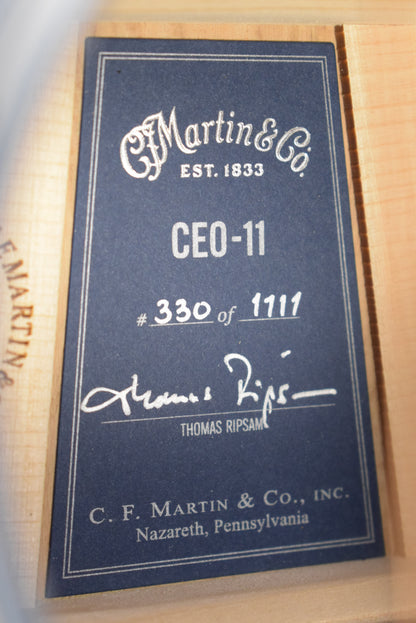 Martin CEO-11 0000-14 Fret Acoustic-Electric Blue Burst Top #330 of 1111
