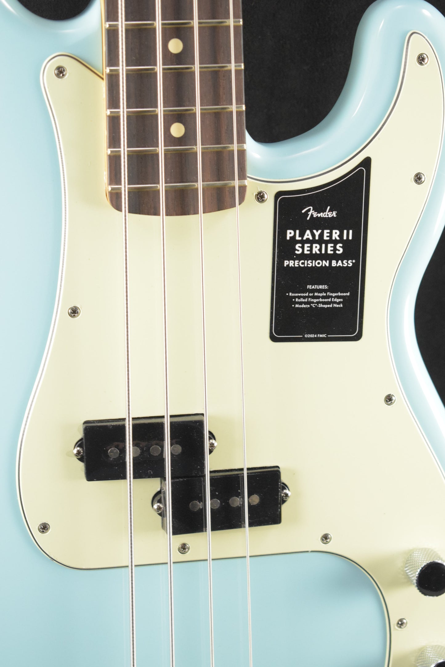 Fender 75th Anniversary Player II Precision Bass Daphne Blue Rosewood Fingerboard