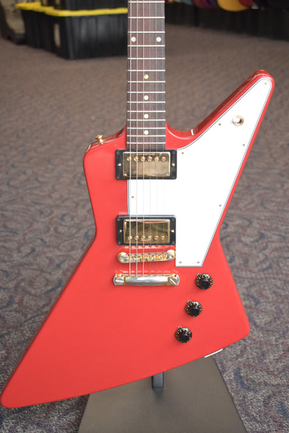 Gibson Custom Shop 1958 Korina Explorer VOS Cardinal Red Gold Hardware