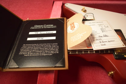 Gibson Custom Shop 1958 Korina Explorer VOS Cardinal Red Gold Hardware