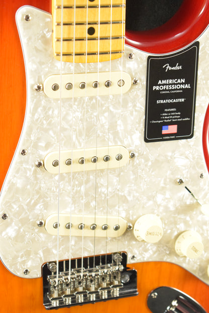 Fender American Professional Stratocaster Aged Cherry Burst Maple Fingerboard