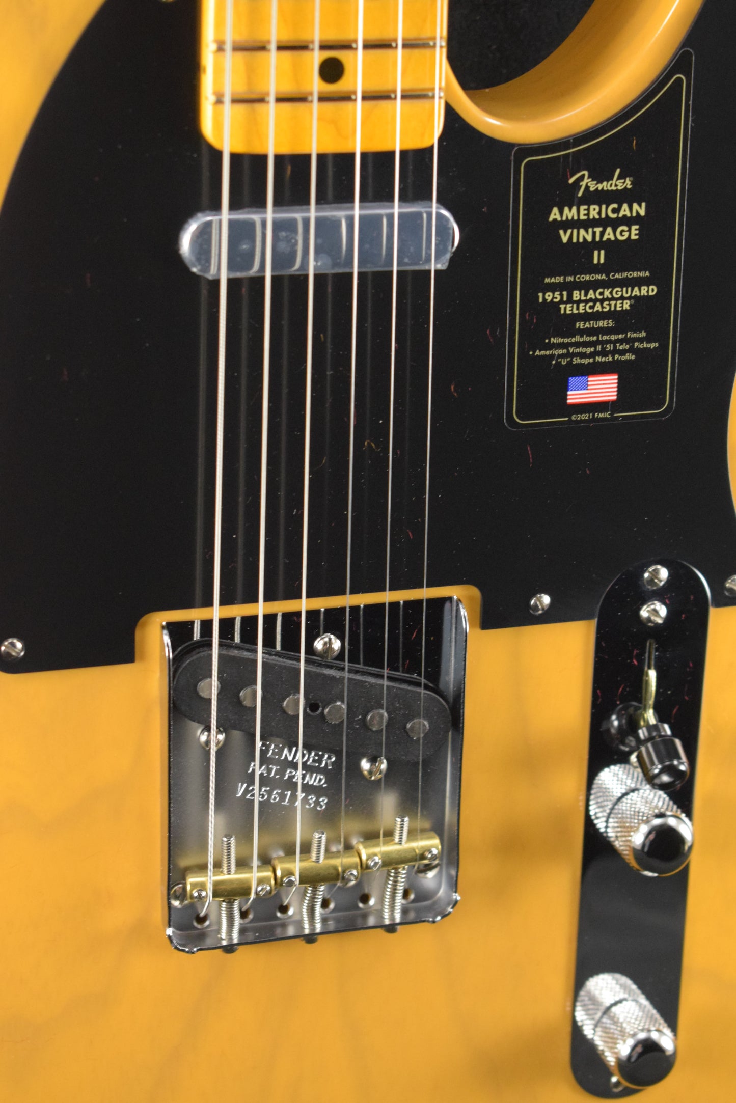 Fender American Vintage II 1951 Telecaster Butterscotch Blonde Maple Fingerboard