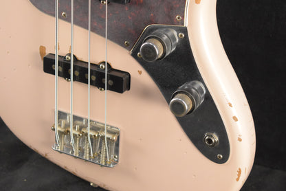 Fender Flea Jazz Bass Roadworn Shell Pink Rosewood Fingerboard