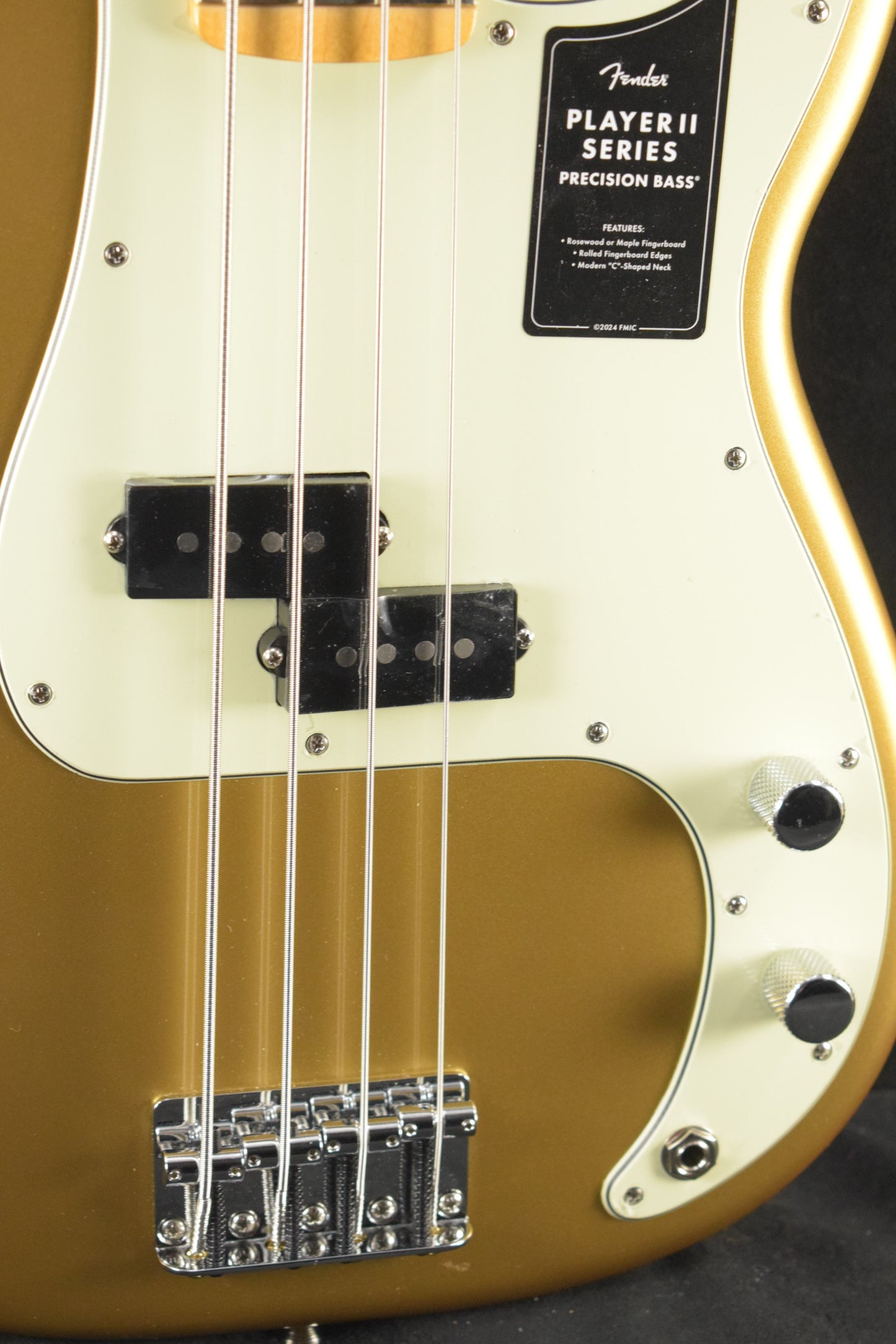 Fender 75th Anniversary Player II Precision Bass Aztec Gold Maple Fingerboard