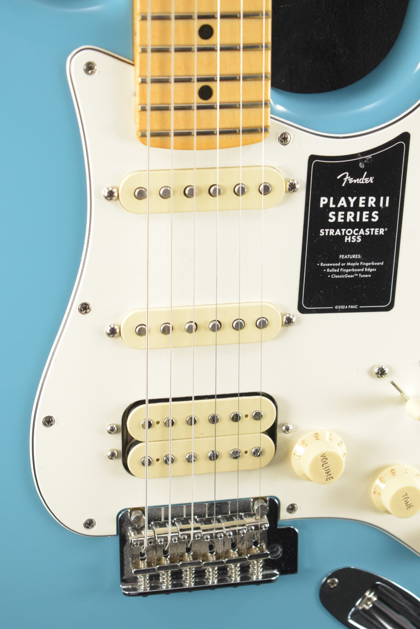 Fender Player II Stratocaster HSS Aquatone Blue Maple Fingerboard