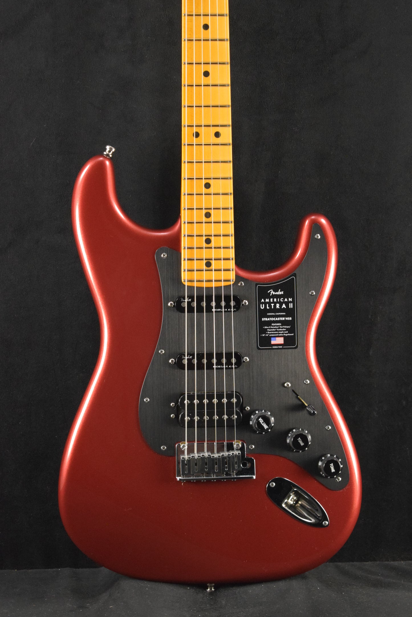 Fender American Ultra II Stratocaster HSS Sinister Red Maple Fingerboard
