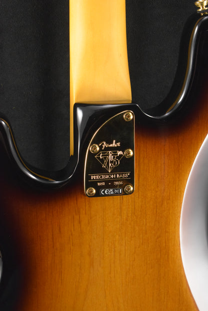 Fender 75th Anniversary American Professional PJ Bass 2-Color Sunburst Rosewood Fingerboard