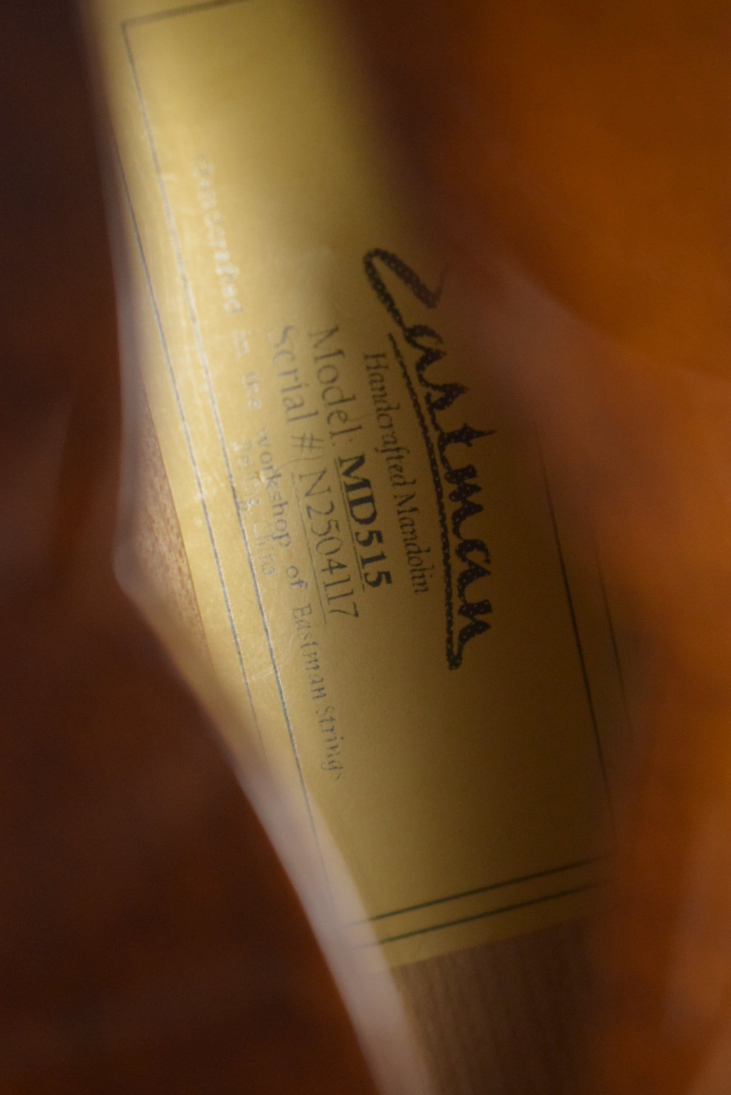 Eastman MD515 F-Style F-Hole Mandolin Classic Gloss Finish