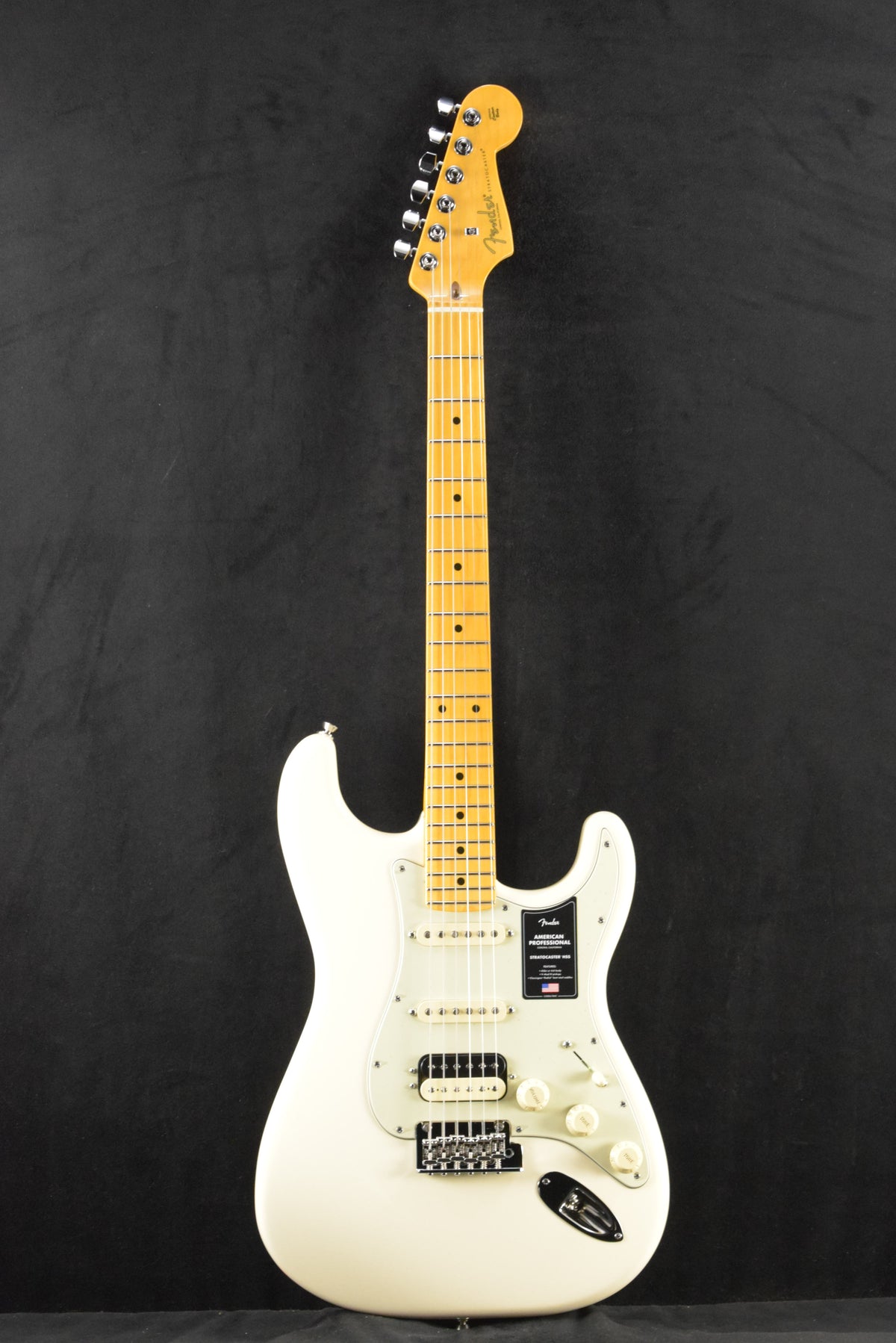 Fender American Professional Stratocaster HSS Olympic White Maple Fingerboard