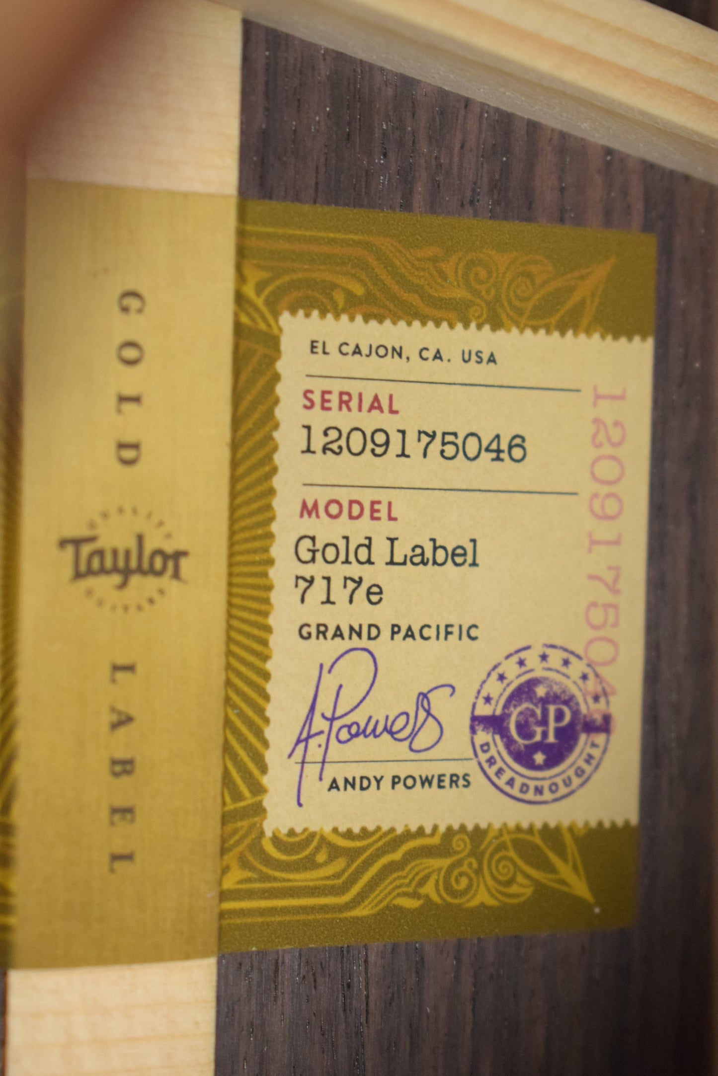 Taylor Gold Label 717e Natural