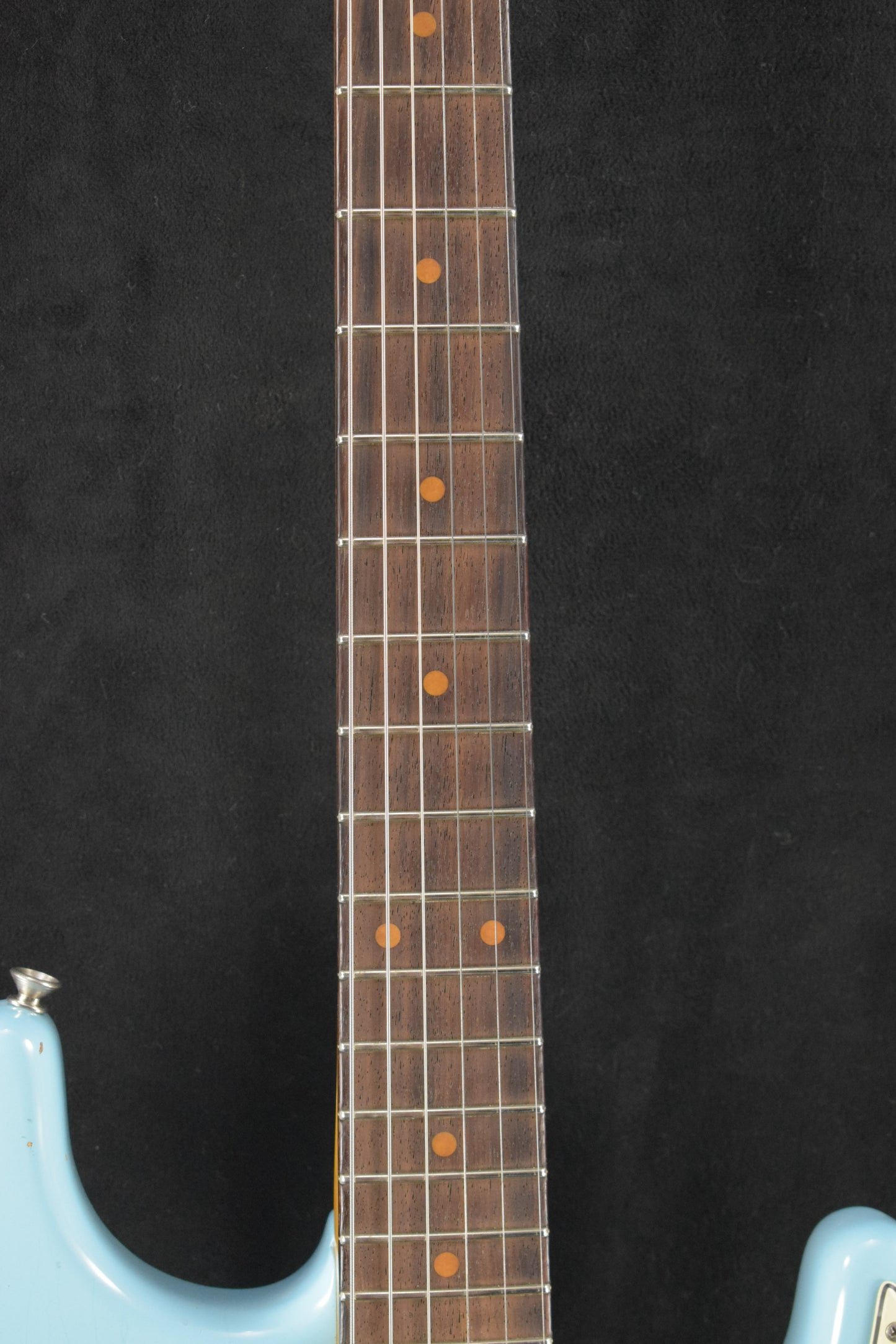 Fender Custom Shop '62 Strat Relic with Closet Classic Hardware - Faded Aged Daphne Blue